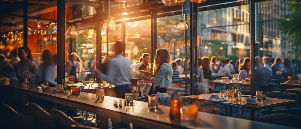 Sunlit café interior with set tables, featured by The Culinary Duo