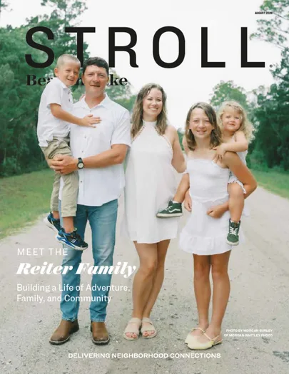 STROLL Beacon Lake magazine cover, August 2026, featuring The Culinary Duo